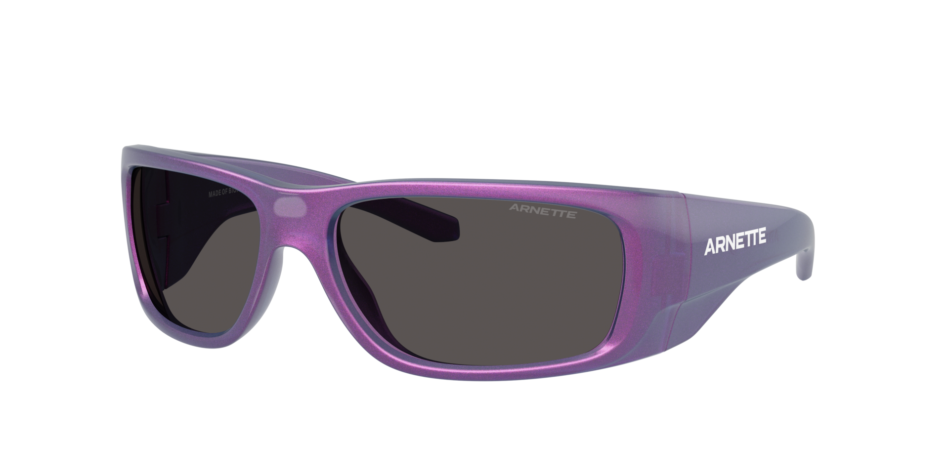 Arnette Mann Sunglass Flipside - Rahmenfarbe: Metallic Burgundy, Linsenfarbe: Dunkelgrau