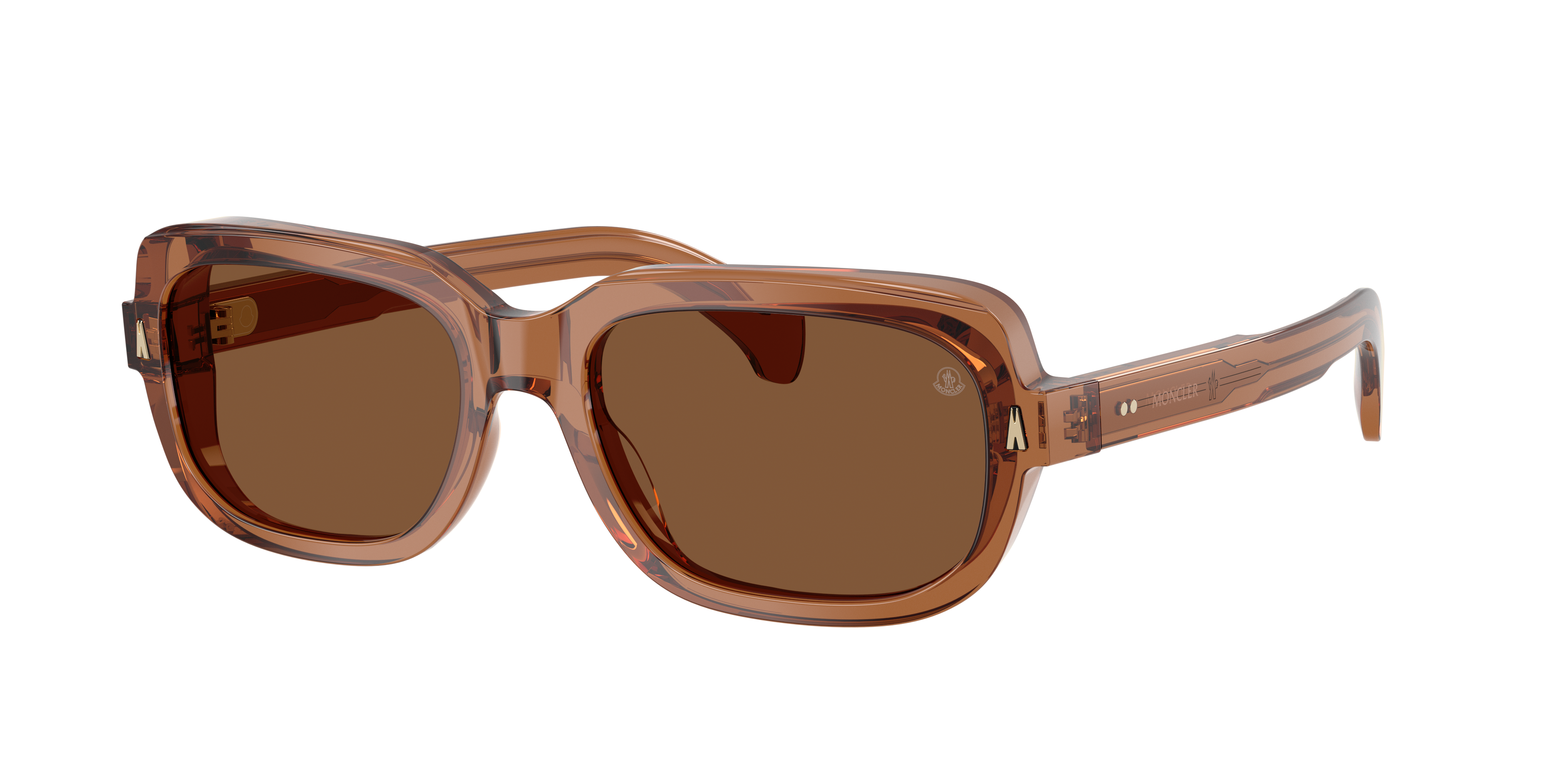 Moncler ME6008 Suntrap M (55 - 18) with Brown lenses and Orange