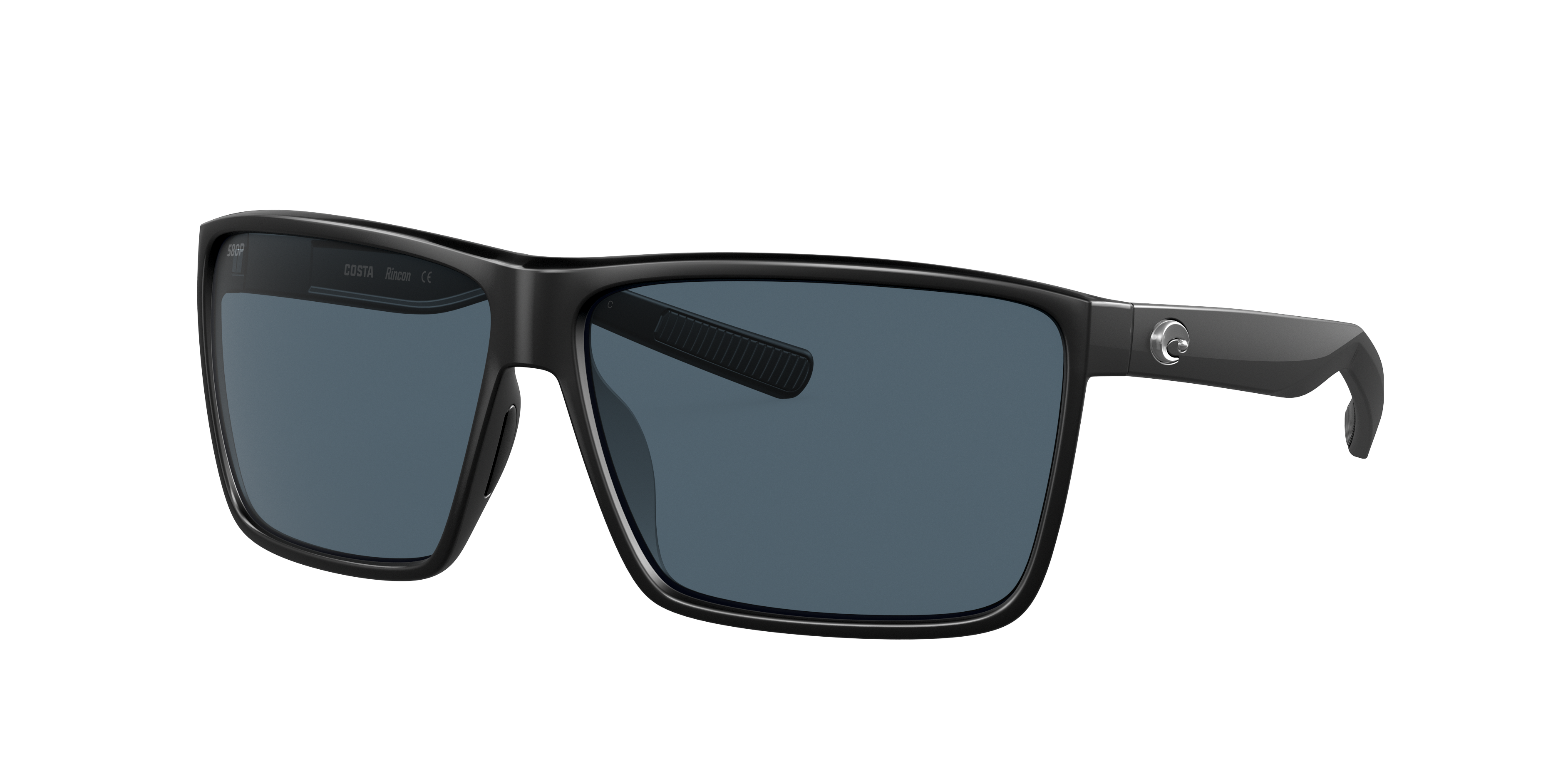 Costa Man Sunglass Rincon -  Frame color: Matte Black, Lens color: Gray