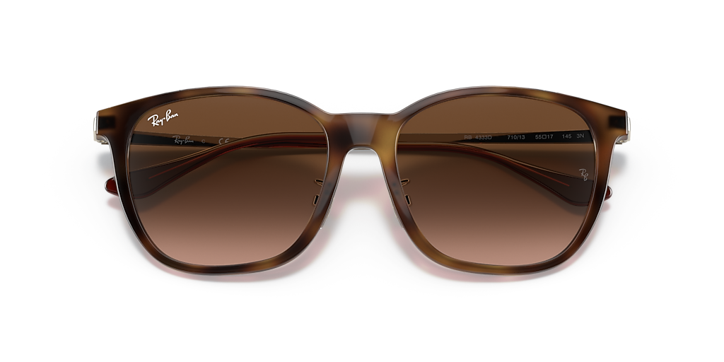 Ray-Ban RB4333D XXL (55 - 17) with Brown lenses and Tortoise frame