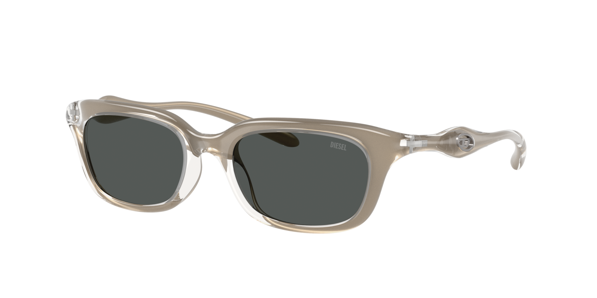Diesel Unisex Sunglass DL3013U - Couleur du Monture CristalVert Couleur de Lentille Gris fonc 150 €