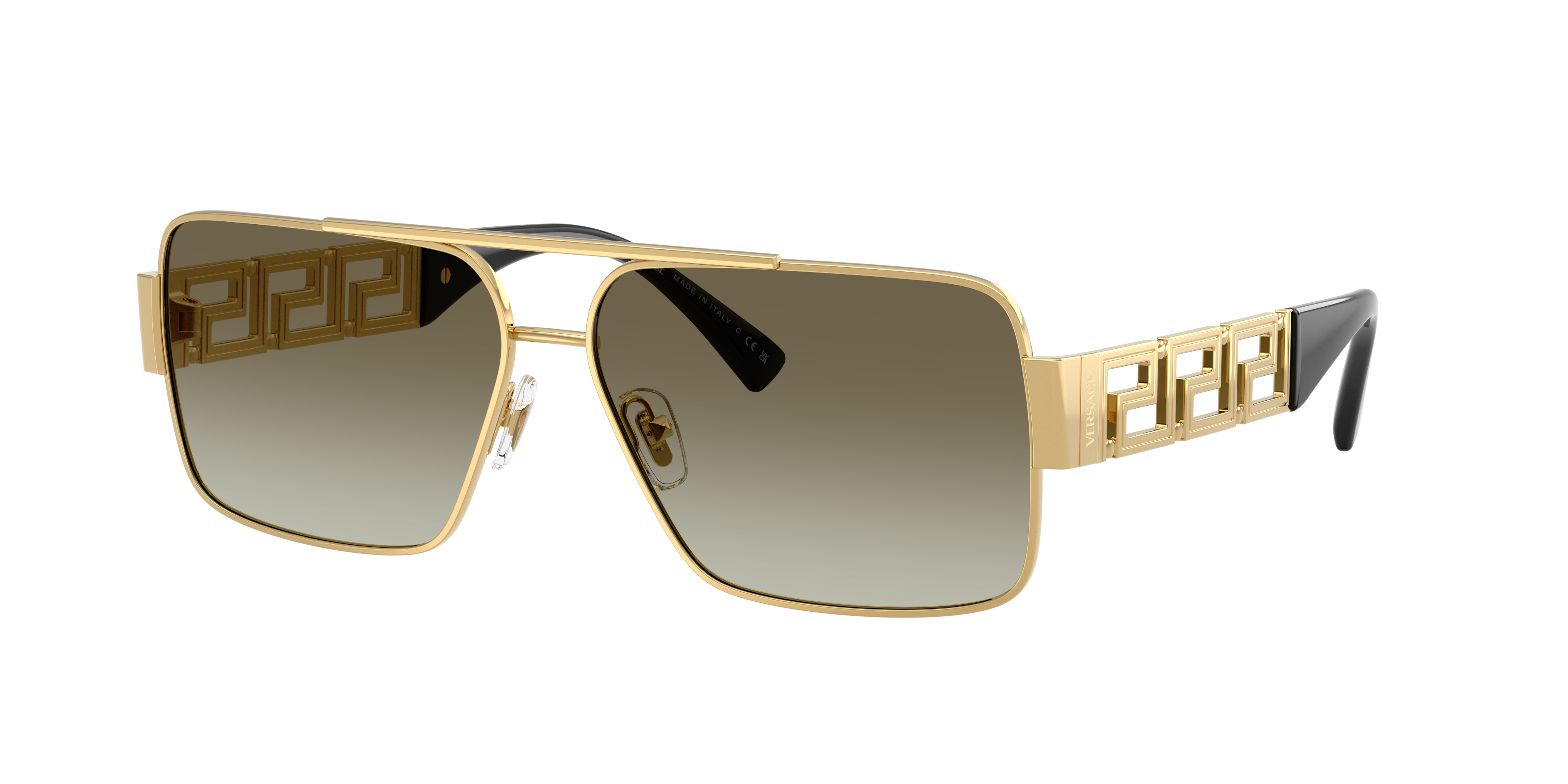 Versace VE2290 XL (61 - 13) with Green lenses and Gold frame