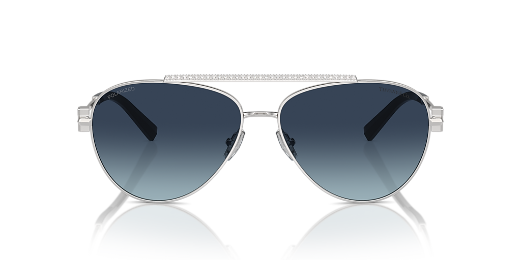 Tiffany & Co. TF3101B XL (59 - 14) with Blue lenses and Silver