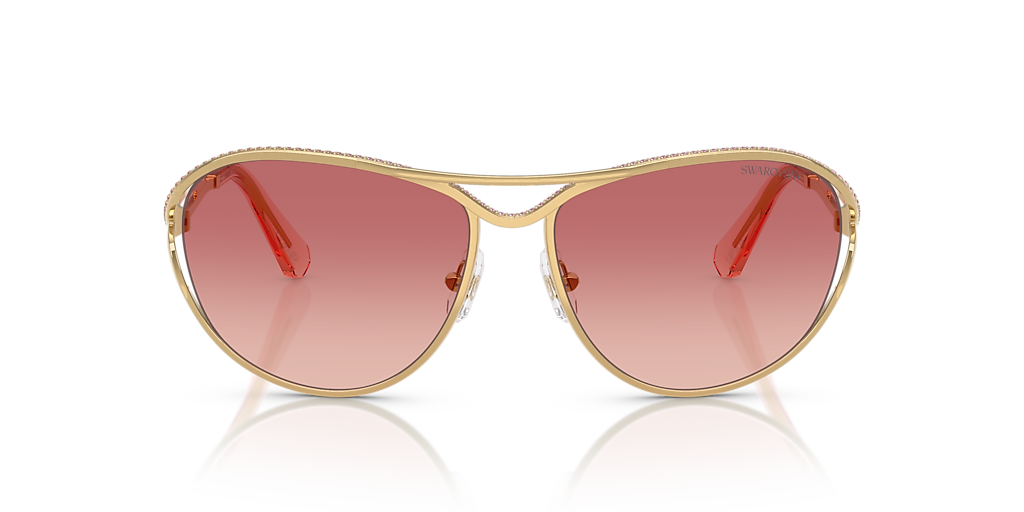 Swarovski SK7028 L (59 - 15) with Pink lenses and Gold frame