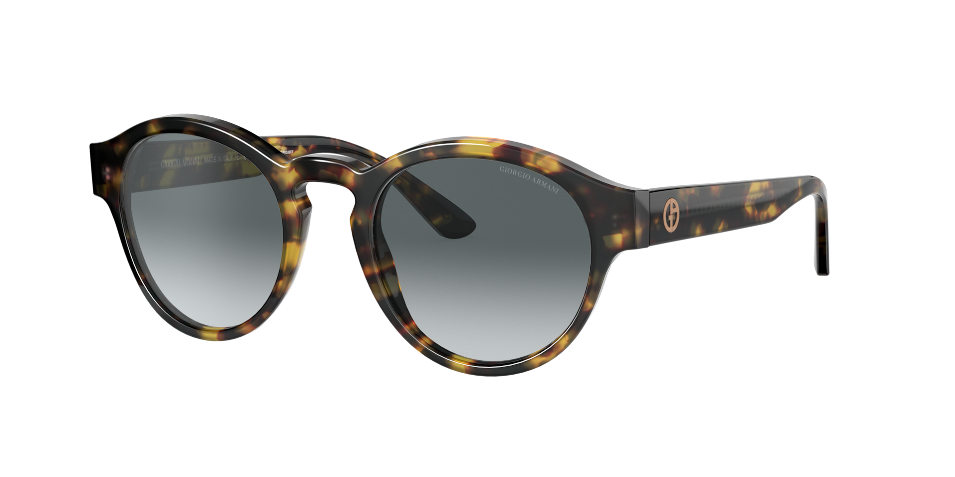 Giorgio Armani Woman Sunglass AR8146 -  Frame color: Yellow Havana, Lens color: Light Blue Gradient Grey