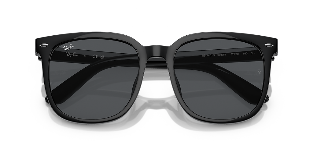 Ray-Ban RB4401D XXL (57 - 20) with Grey lenses and Black frame