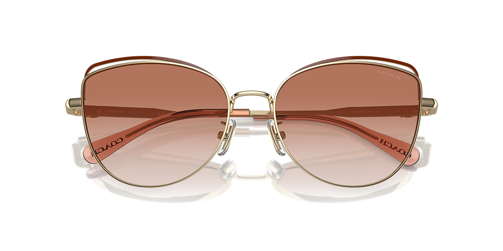 Coach CR621 XL (57 - 17) with Brown lenses and Gold frame