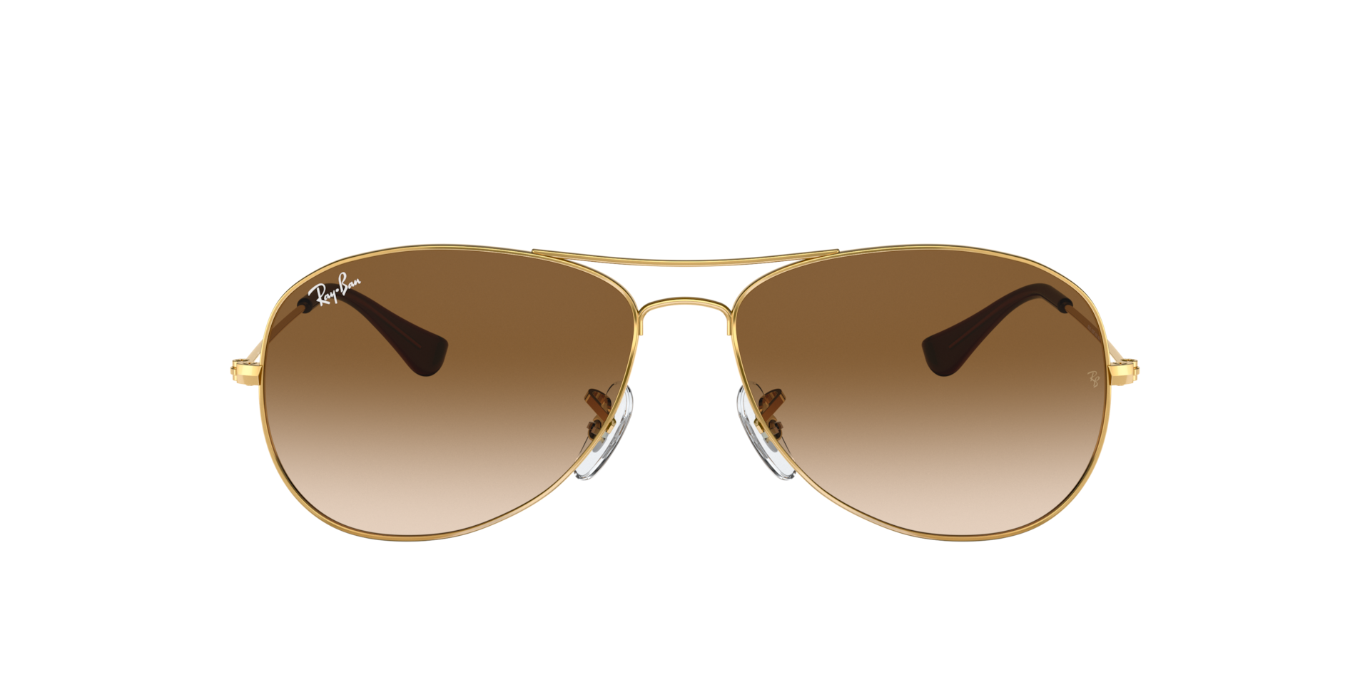 Ray-Ban Cockpit XL (59 - 14) with Brown lenses and Gold frame