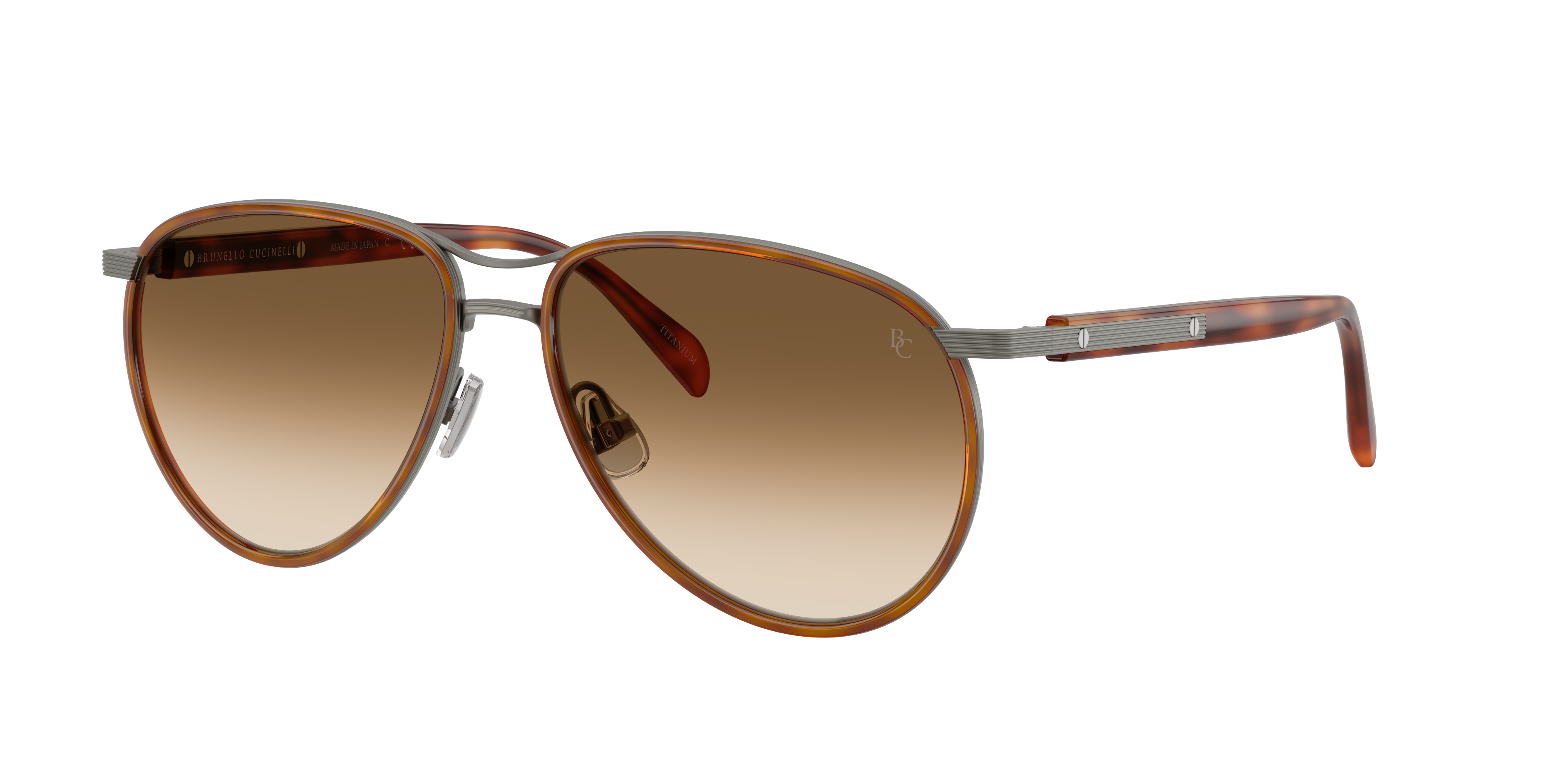 Brunello Cucinelli Unisex Sunglass BC2021ST Apheleion -  Frame color: Antracite, Lens color: Moro