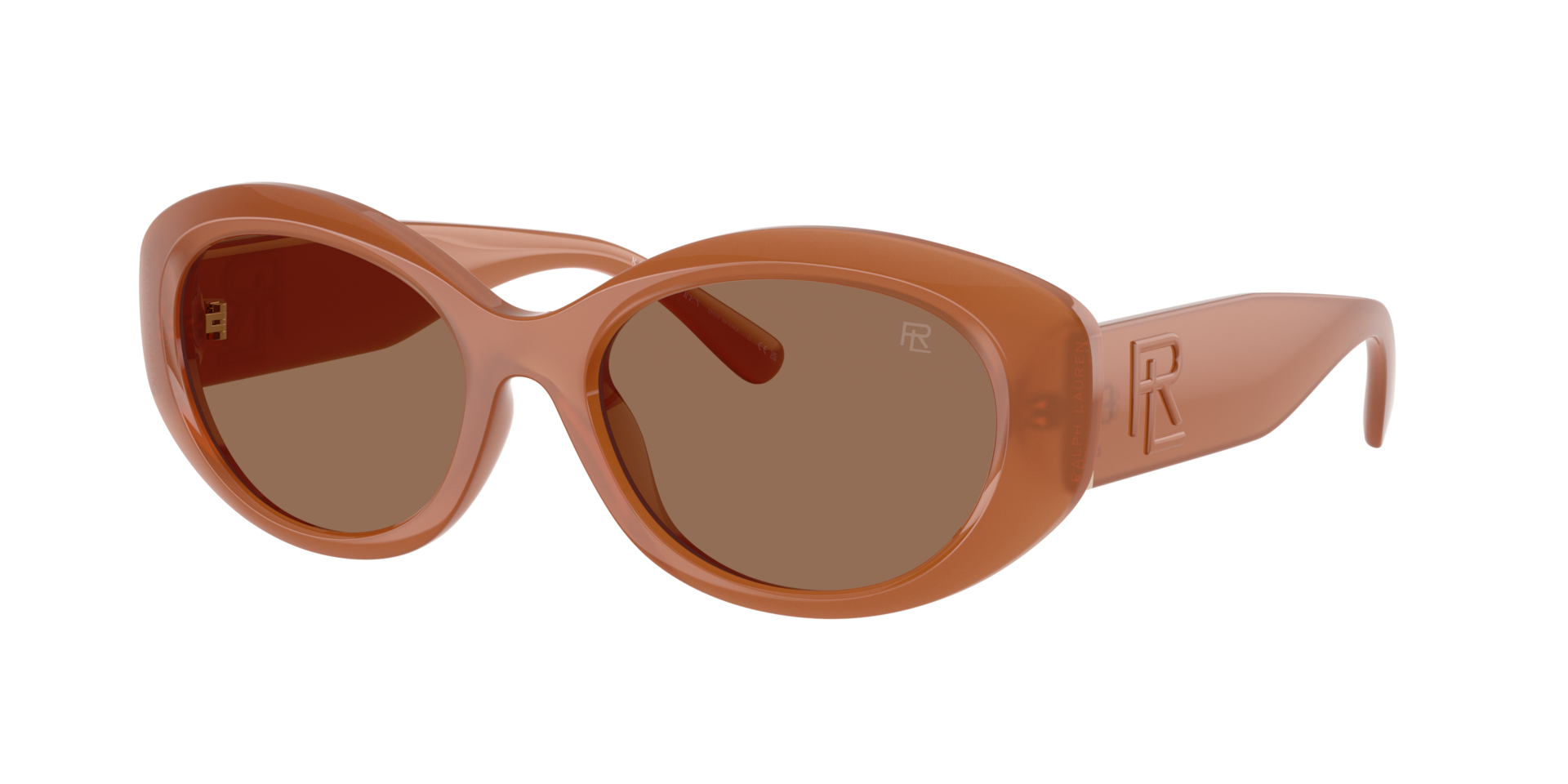 Ralph Lauren Femme Sunglass RL8232U - Couleur du Monture Ambre Transparente Couleur de Lentille Brun 118 €