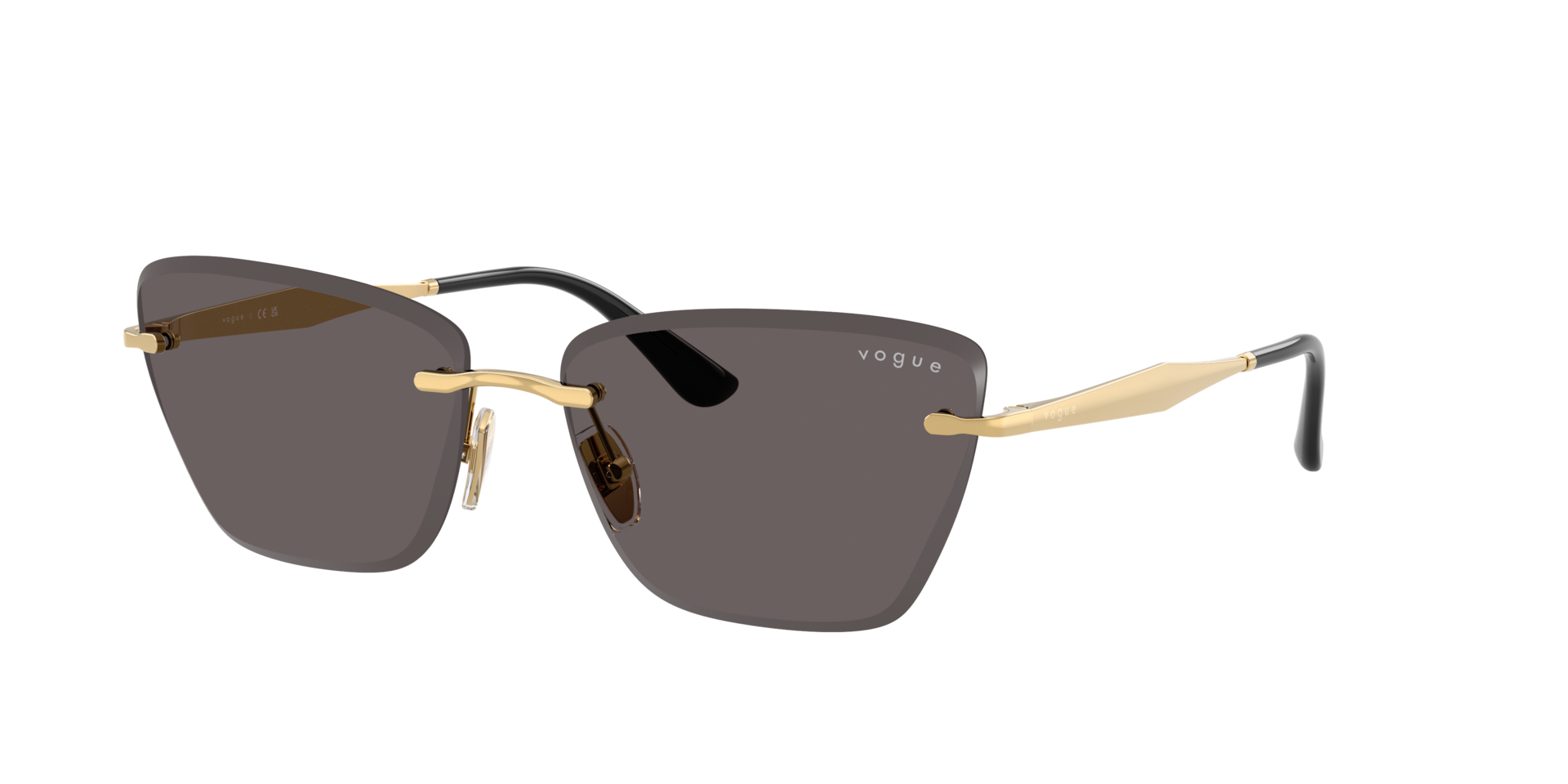 Vogue Rimless Sunglasses - Unisex - Sunglasses - Yellow - 59 Mm - Accessories - Image 3