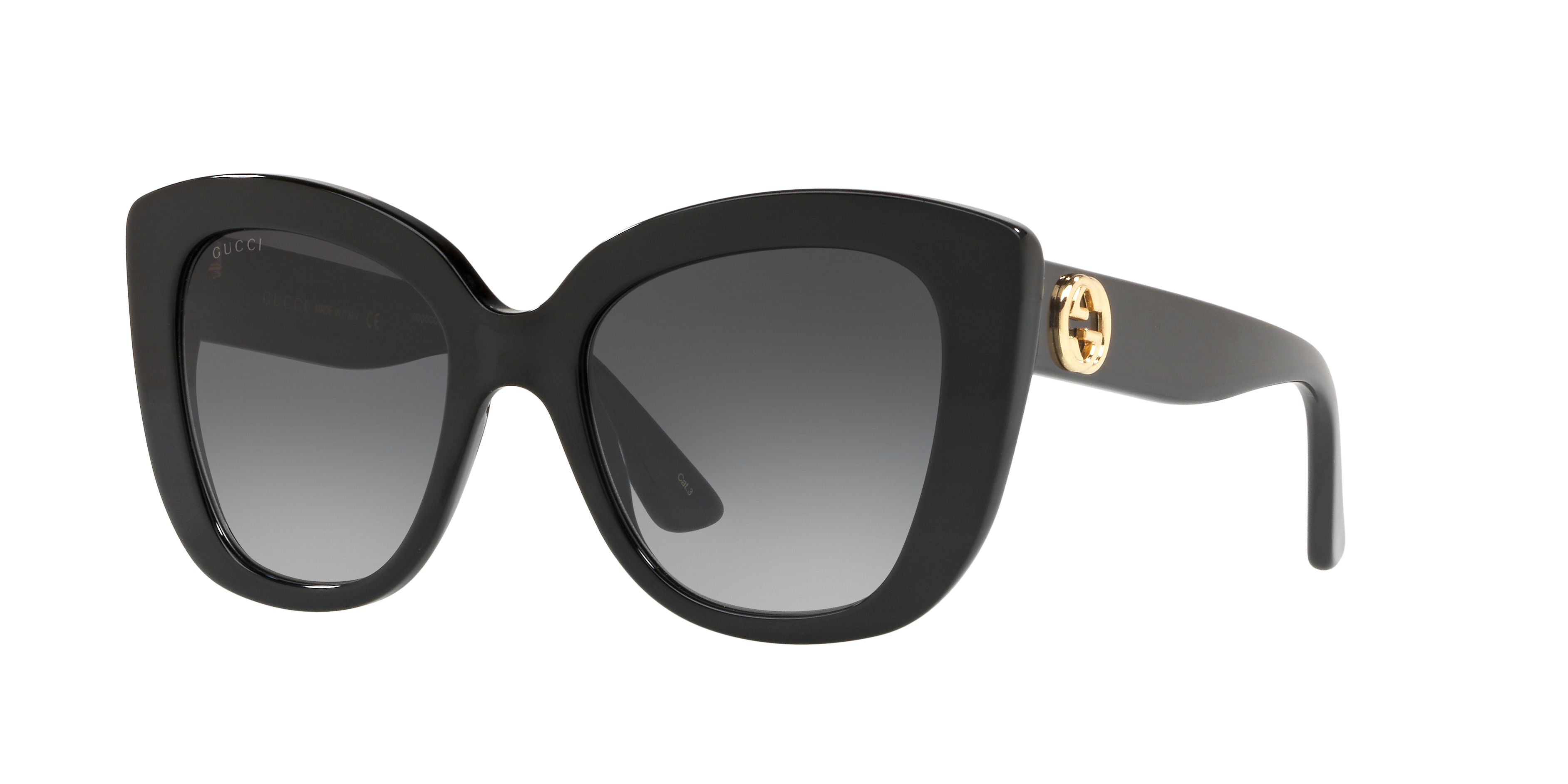 Gucci GG0327S S (52 - 20) with Grey lenses and Black frame