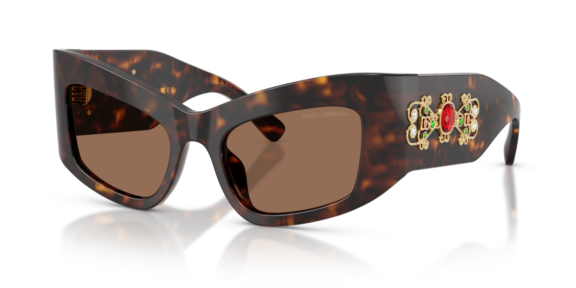 Dolce&Gabbana DG4524B L (53 - 20) with Brown lenses and Tortoise
