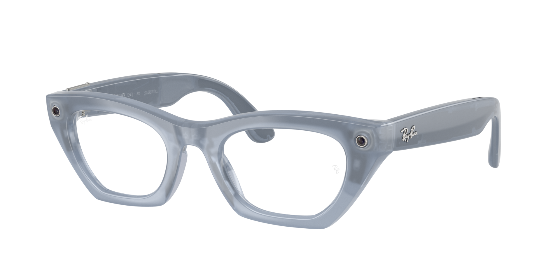 Ray-Ban Unisex  Ray-Ban Meta (Gen 3) Zena - Couleur du Monture: Gris lilas laiteux, Couleur de Lentille: Transparent/Cuivre