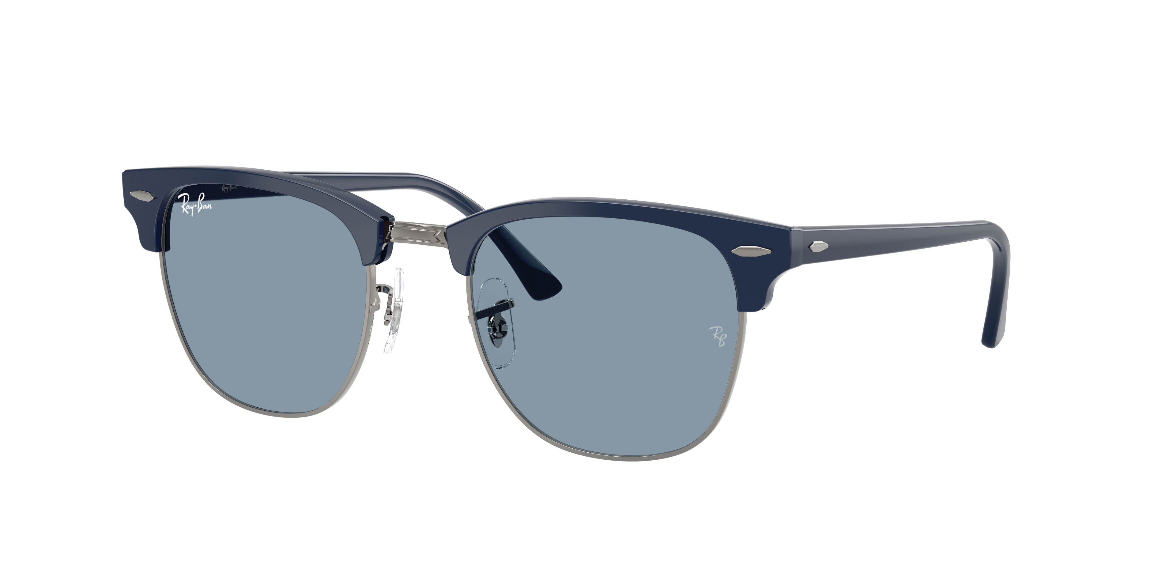 Ray-Ban Unisex Sunglass Clubmaster Classic -  Frame color: Blue & Gunmetal, Lens color: Blue