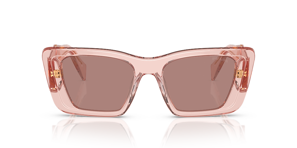 Prada PR 08YS XS (51 - 18) with Brown lenses and Pink frame