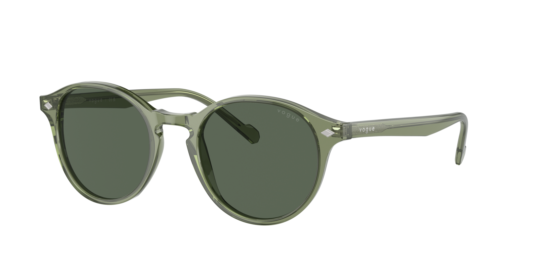 Vogue Eyewear Man Sunglass VO5327S -  Frame color: Transparent Green, Lens color: Dark Green
