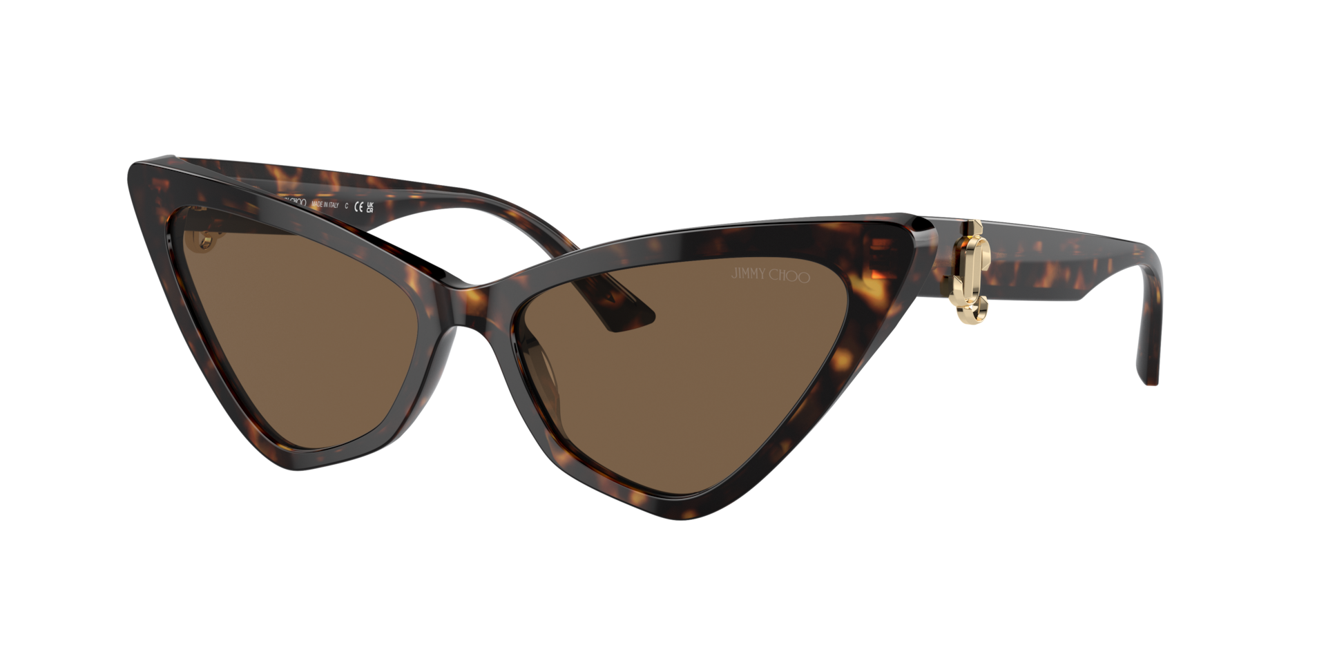 Jimmy Choo Woman Sunglass JC5008 -  Frame color: Havana, Lens color: Dark Brown