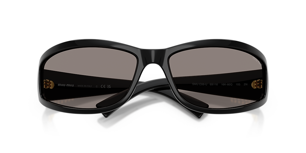 Miu Miu MU C06SU M (69 - 16) with Grey lenses and Black frame