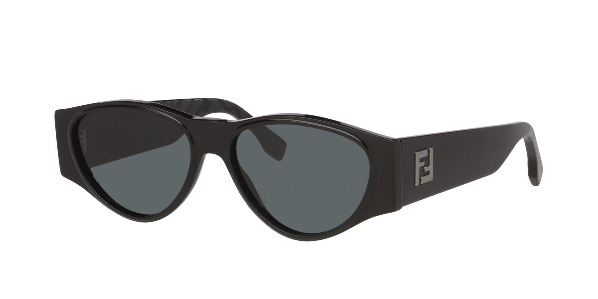 Fendi Homme Sunglass Ff Squared FE40158I - Couleur du Monture Noir Couleur de Lentille Vert 145 €