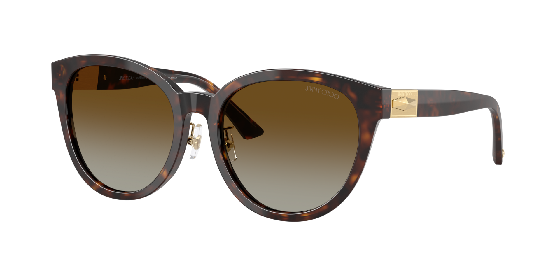 Jimmy Choo Woman Sunglass JC5032D -  Frame color: Havana, Lens color: Brown Gradient Polarized