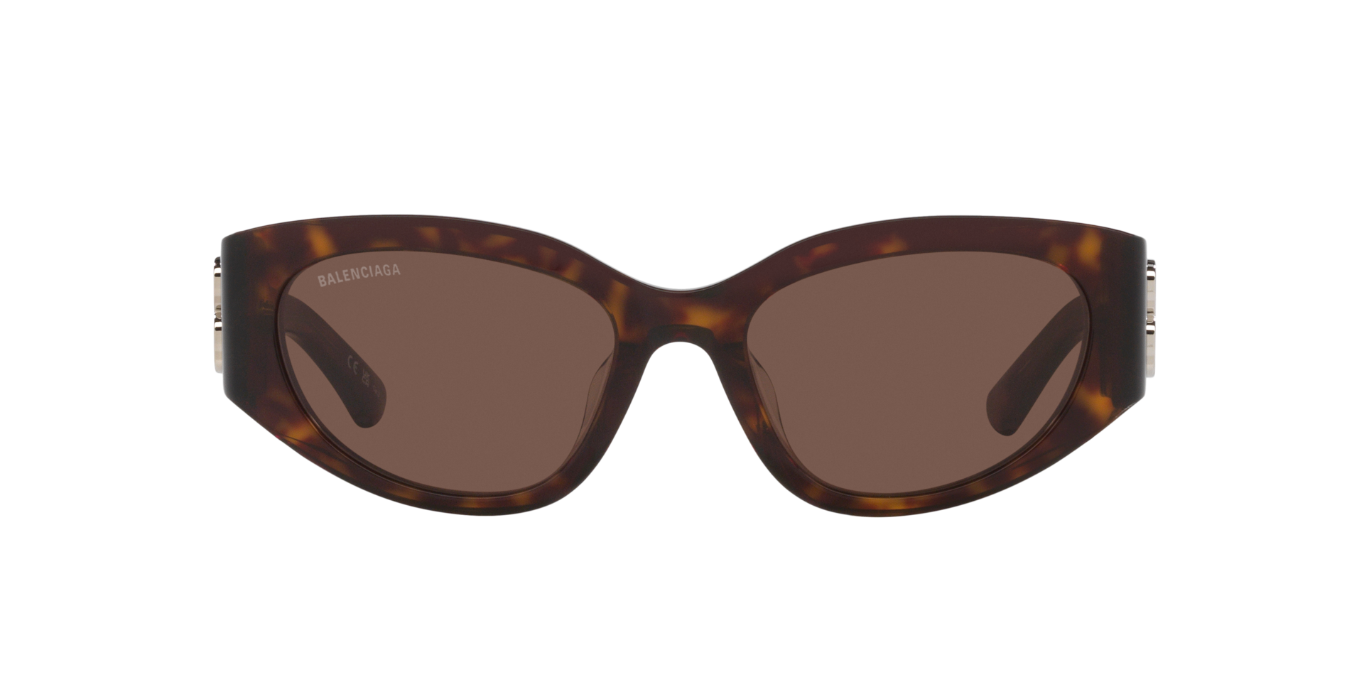 Balenciaga BB0324SK L (55 - 19) with Brown lenses and Tortoise
