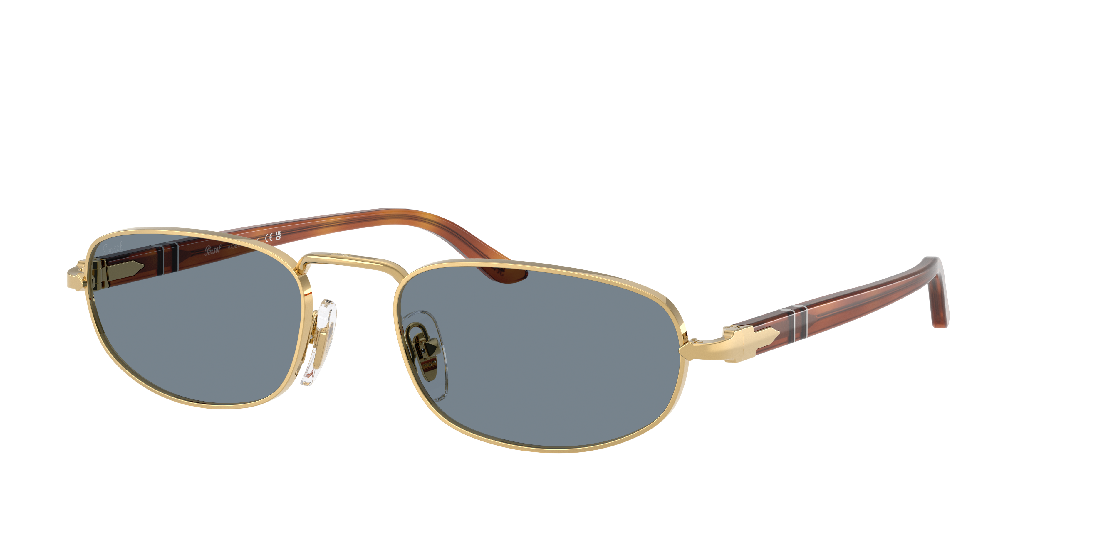 Persol PO1028S XXL (56 - 20) with Blue lenses and Gold frame