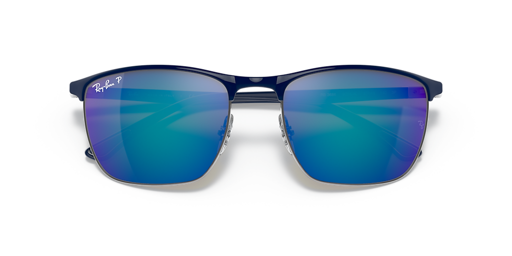 Ray-Ban RB3686 Polarized+ Lenses XL (57 - 19) with Blue lenses and