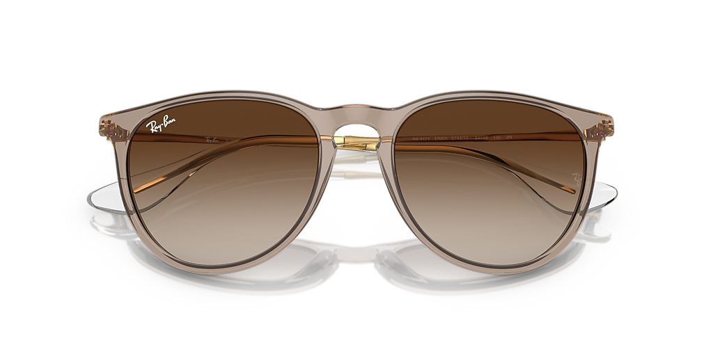 Ray-Ban Erika Classic M (54 - 18) with Brown lenses and Brown