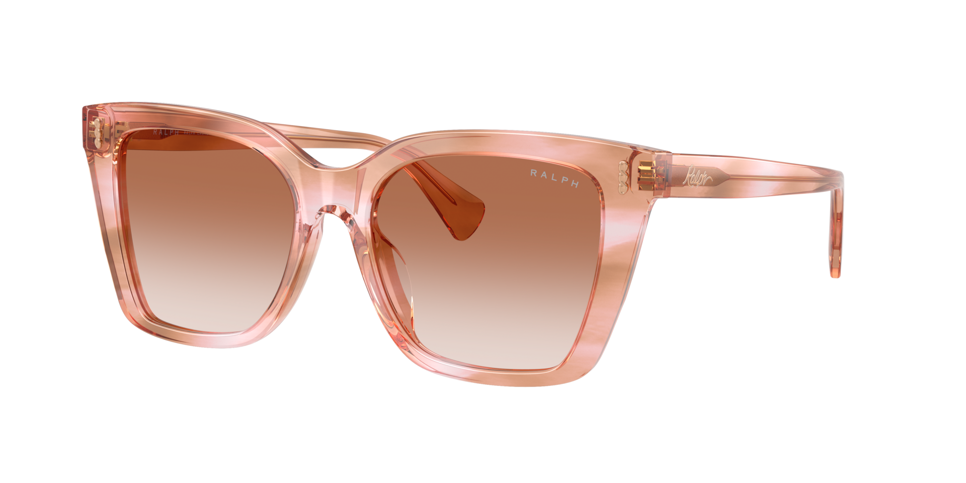 Ralph Lauren Pink/Brown Ra5349u 634113 Woman Sunglasses Acetate Squared Normal Nuanced - Image 3