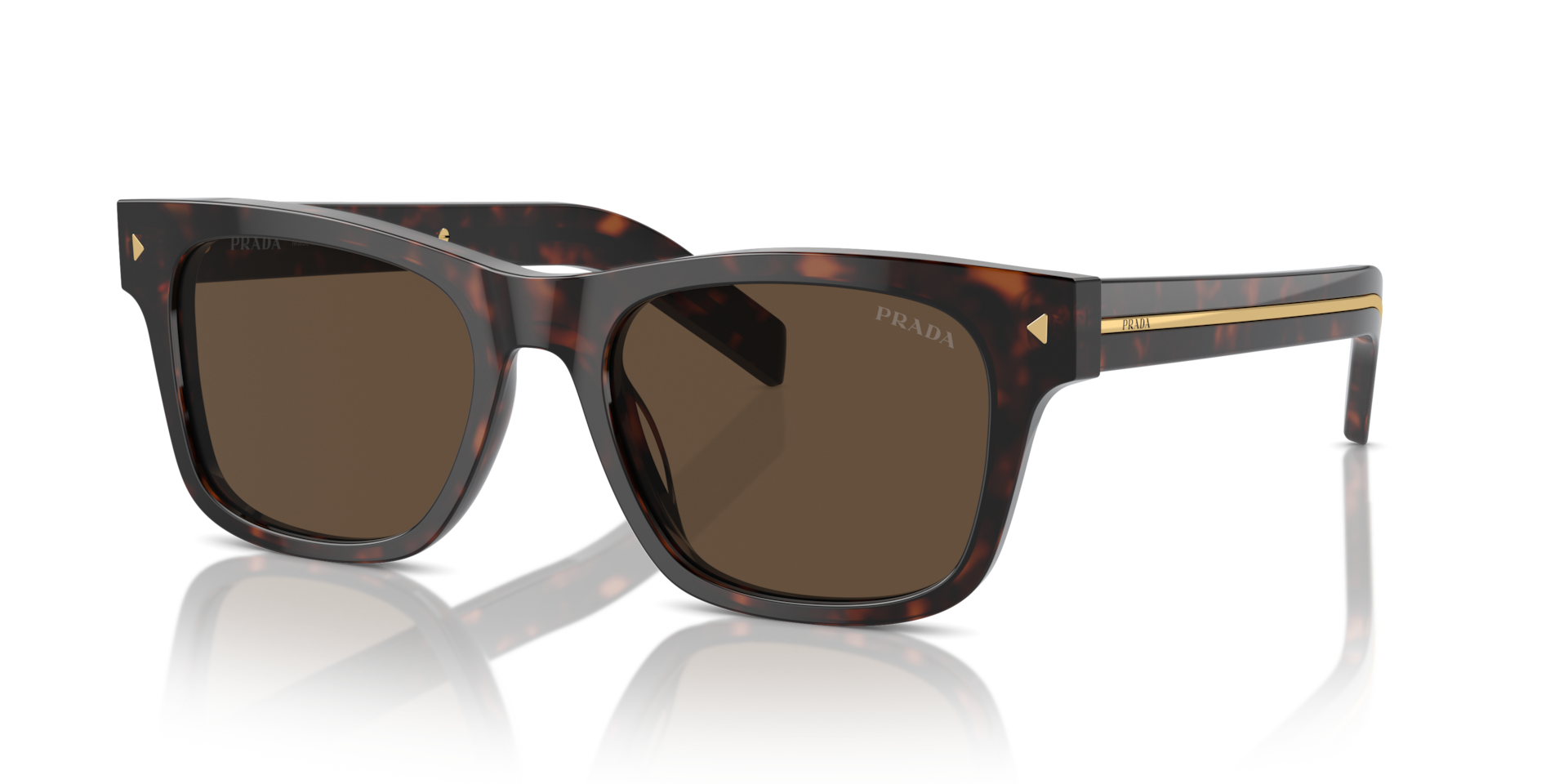 Prada PR A17SF XL (55 - 18) with Brown lenses and Tortoise frame