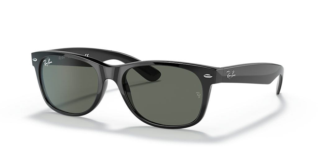 美品 Ray-Ban ORB2132F NEW WAYFARER 58口18 Ray-Ban New Wayfarer Classic XL (58 - 18) with Green lenses and
