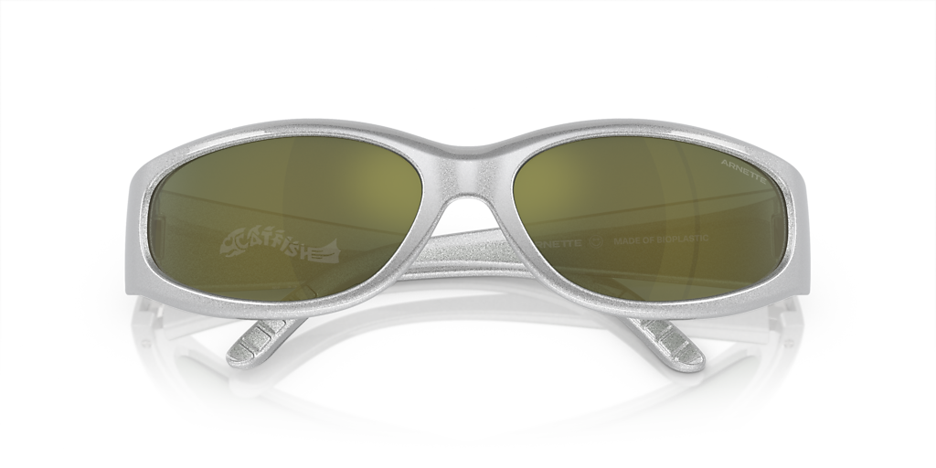 Arnette Catfish L (62 - 16) with Green lenses and Silver frame