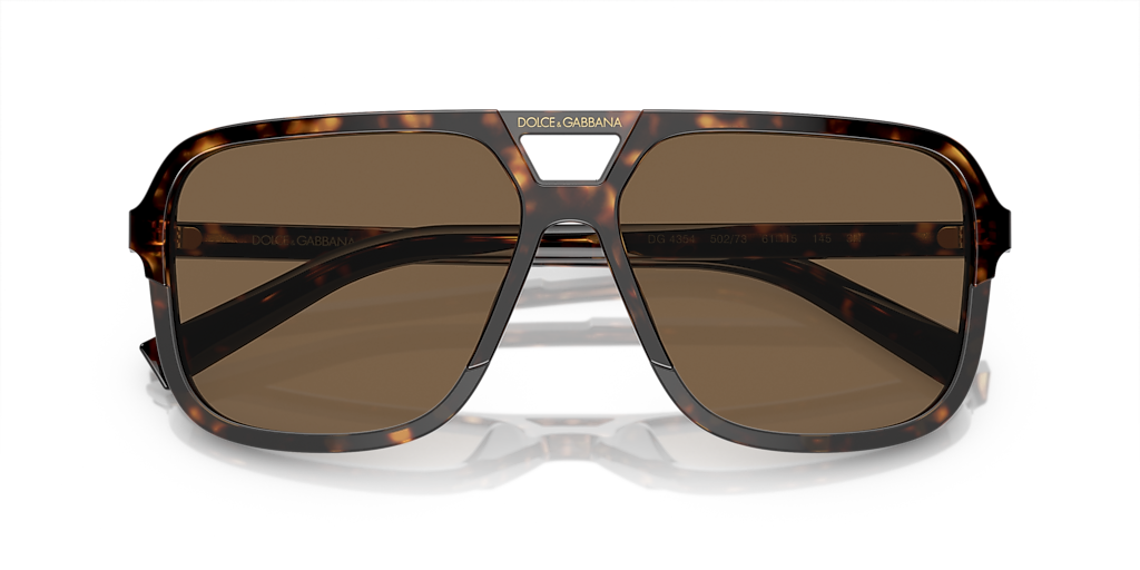 Dolce&Gabbana DG4354 M (58 - 15) with Brown lenses and Tortoise