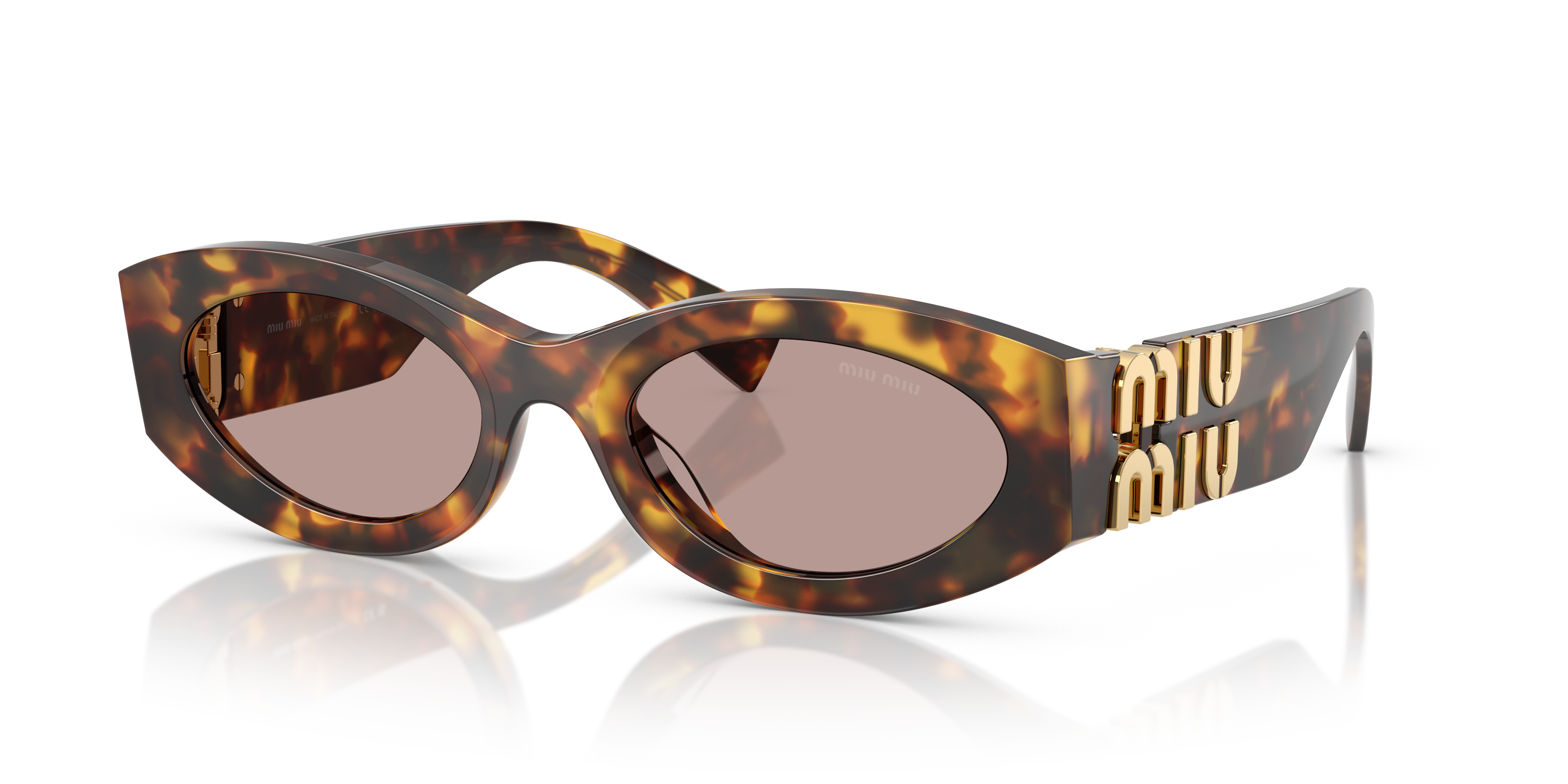Miu Miu MU 11WS XL (54 - 21) with Violet lenses and Tortoise frame