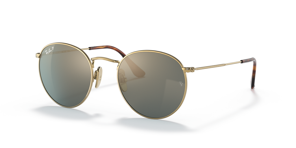 Ray-Ban Round Titanium S (50 - 21) with Gold lenses and Gold frame