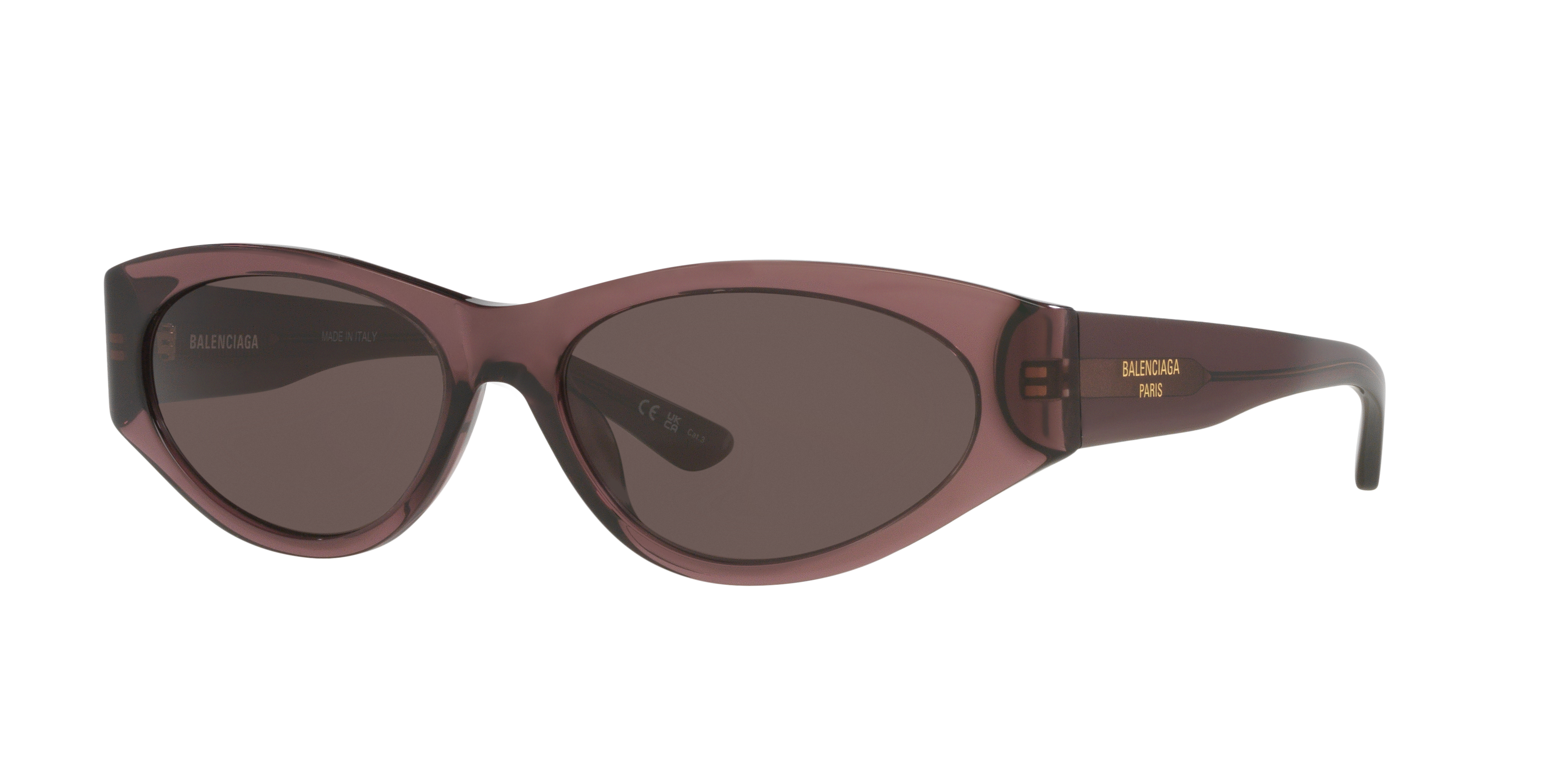 Balenciaga Woman Sunglass BB0367S -  Frame color: Purple, Lens color: Grey