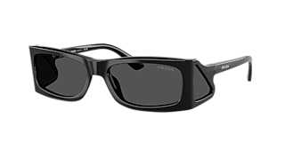 Prada PR 06YS M (53 - 21) with Grey lenses and Black frame