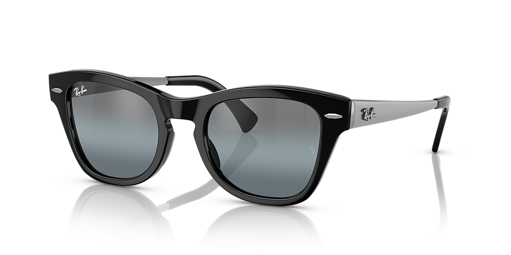 Ray-Ban RB 2037 サングラス Ray-Ban RB0707SM XL (53 - 21) with Blue lenses and Black frame