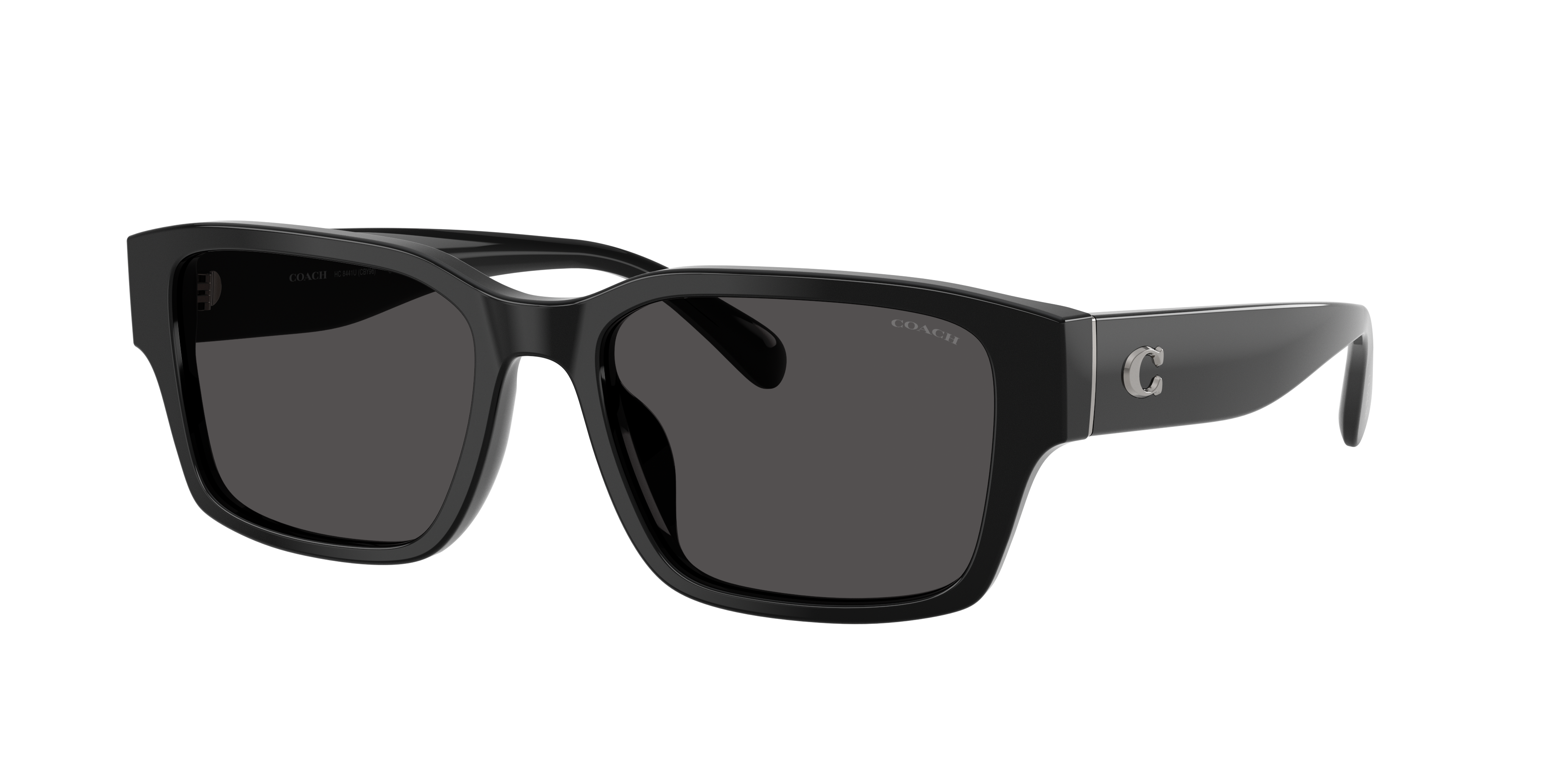 Coach Man Sunglass CBY96 -  Frame color: Black, Lens color: Grey Solid