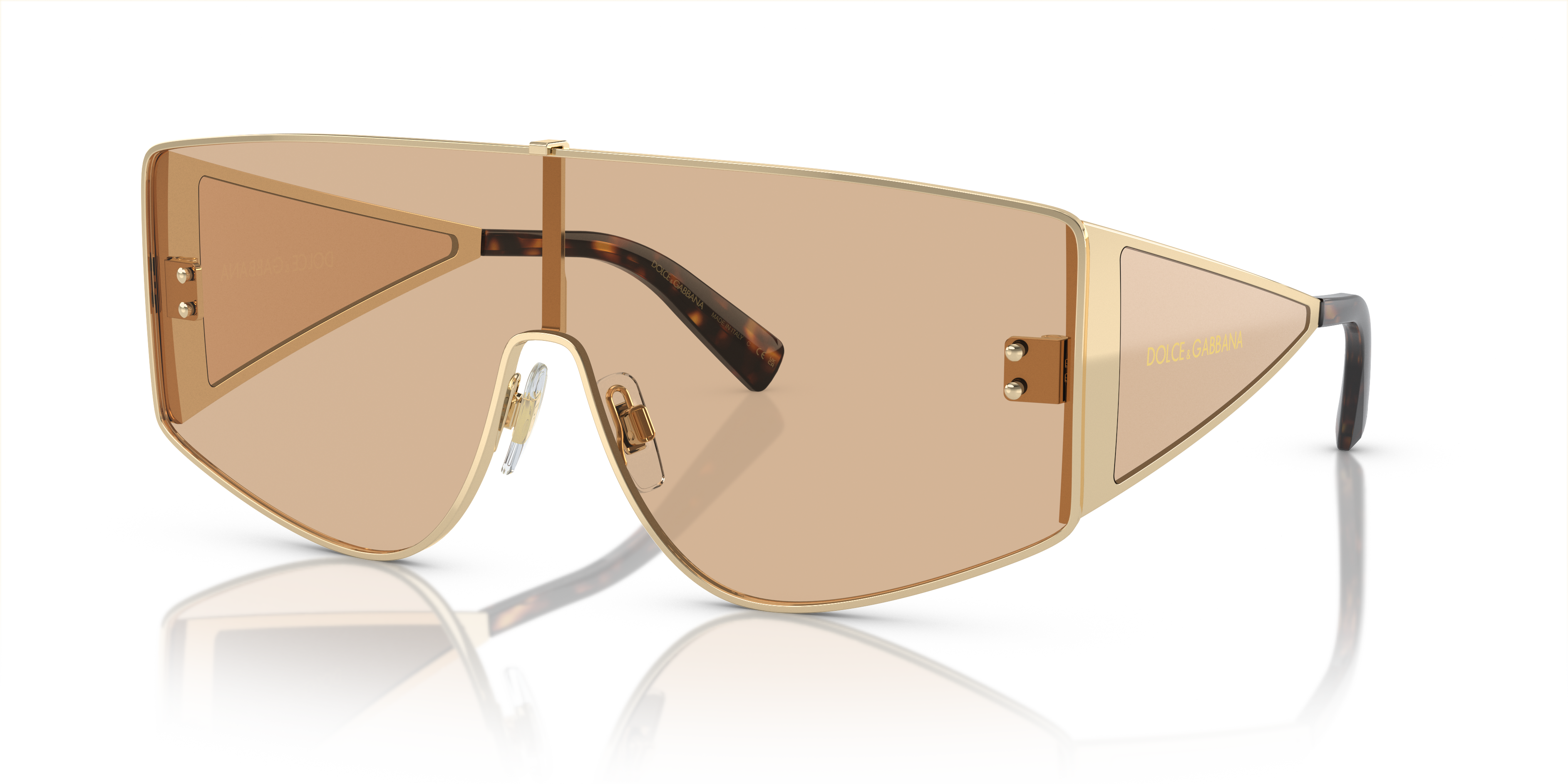 Dolce&Gabbana DG2305 L (0 - 144) with Brown lenses and Gold frame