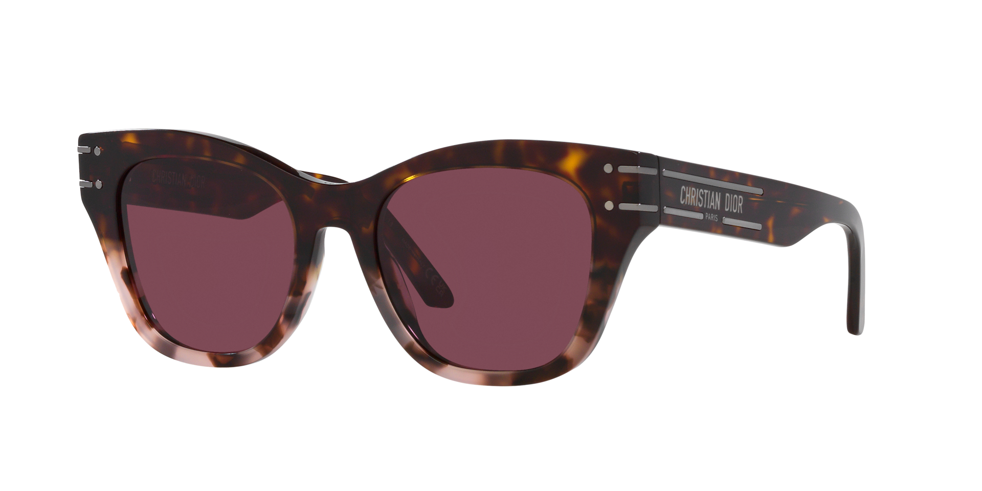 DIOR DiorSignature B4I XL (55 - 19) with Red lenses and Tortoise