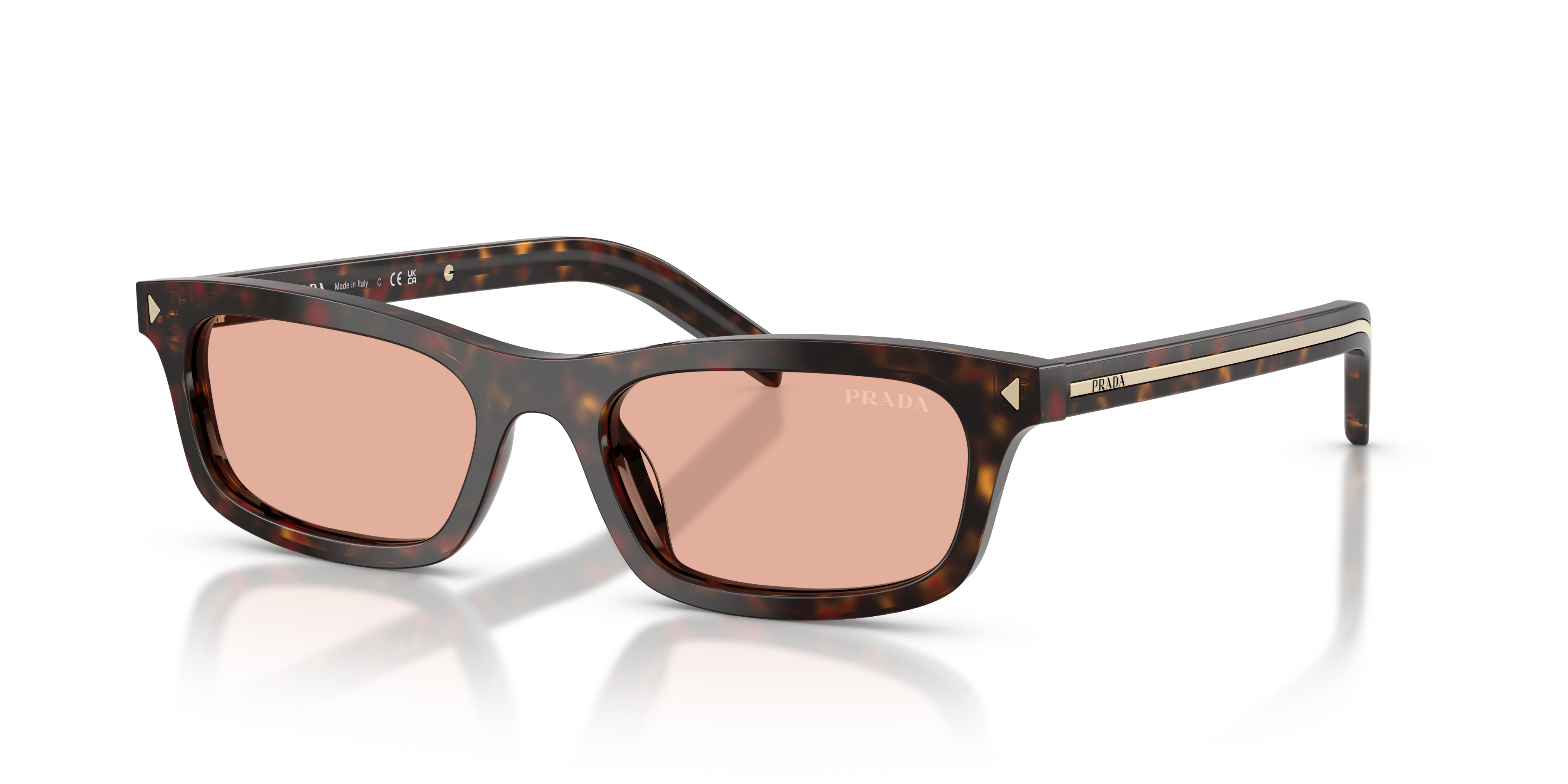 Prada PR D05S S (52 - 18) with Pink lenses and Tortoise frame