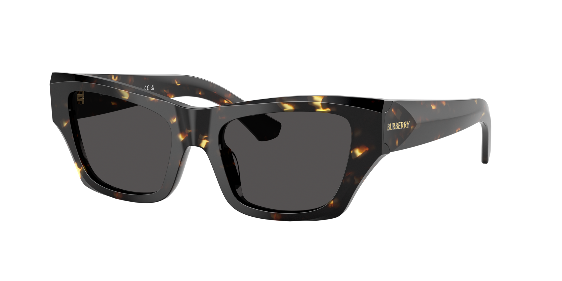 Burberry Femme Sunglass BE4441U - Couleur du Monture Jaune Havana Couleur de Lentille Gris fonc 153 €