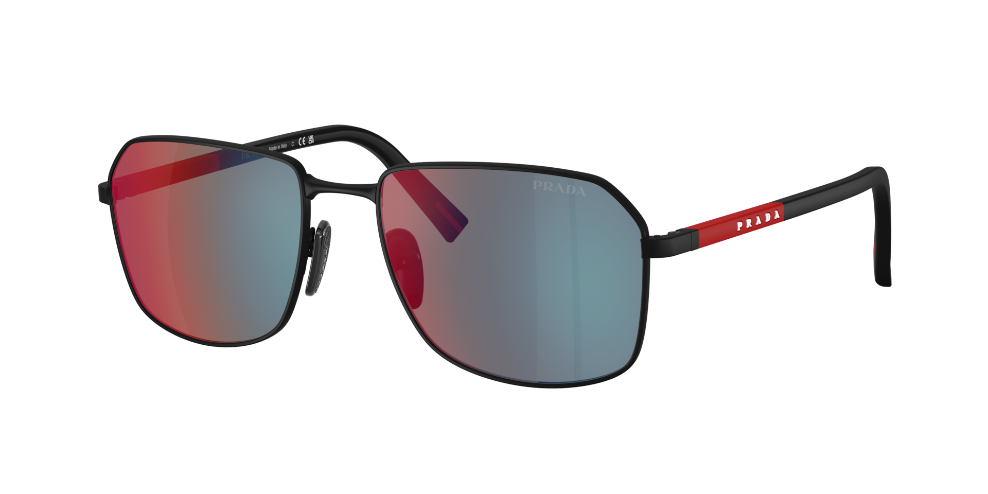 Prada Linea Rossa PS A51S XL (57 - 18) with Grey lenses and Black