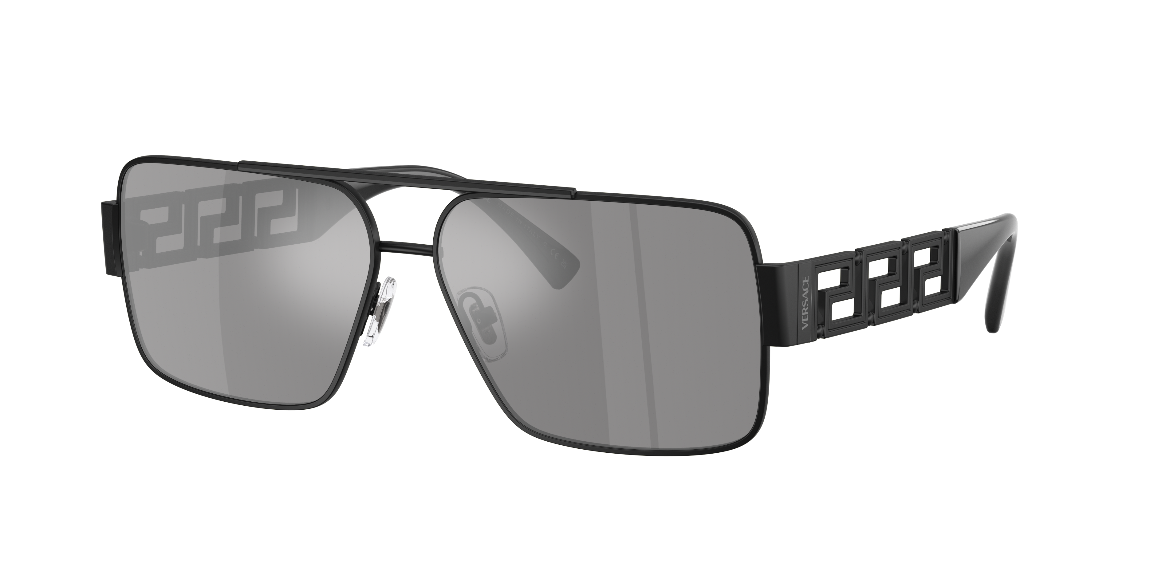 Versace Man Sunglass VE2290 -  Frame color: Matte Black, Lens color: Dark Grey Mirror Silver