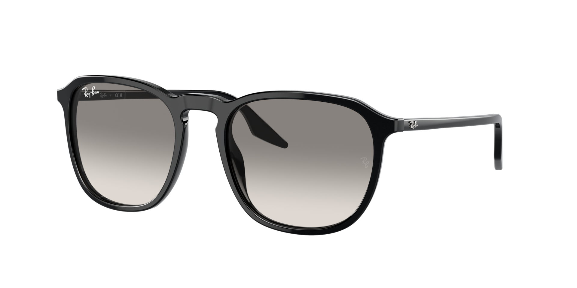 Ray-Ban Unisex Sunglass RB2203 -  Frame color: Black, Lens color: Light Grey