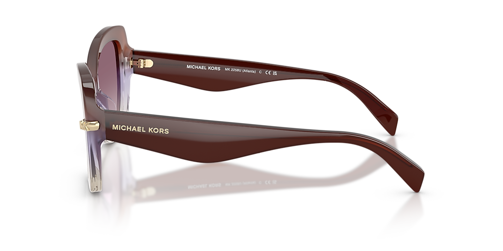 Michael Kors Atlanta L (55 - 17) with Violet lenses and Red frame