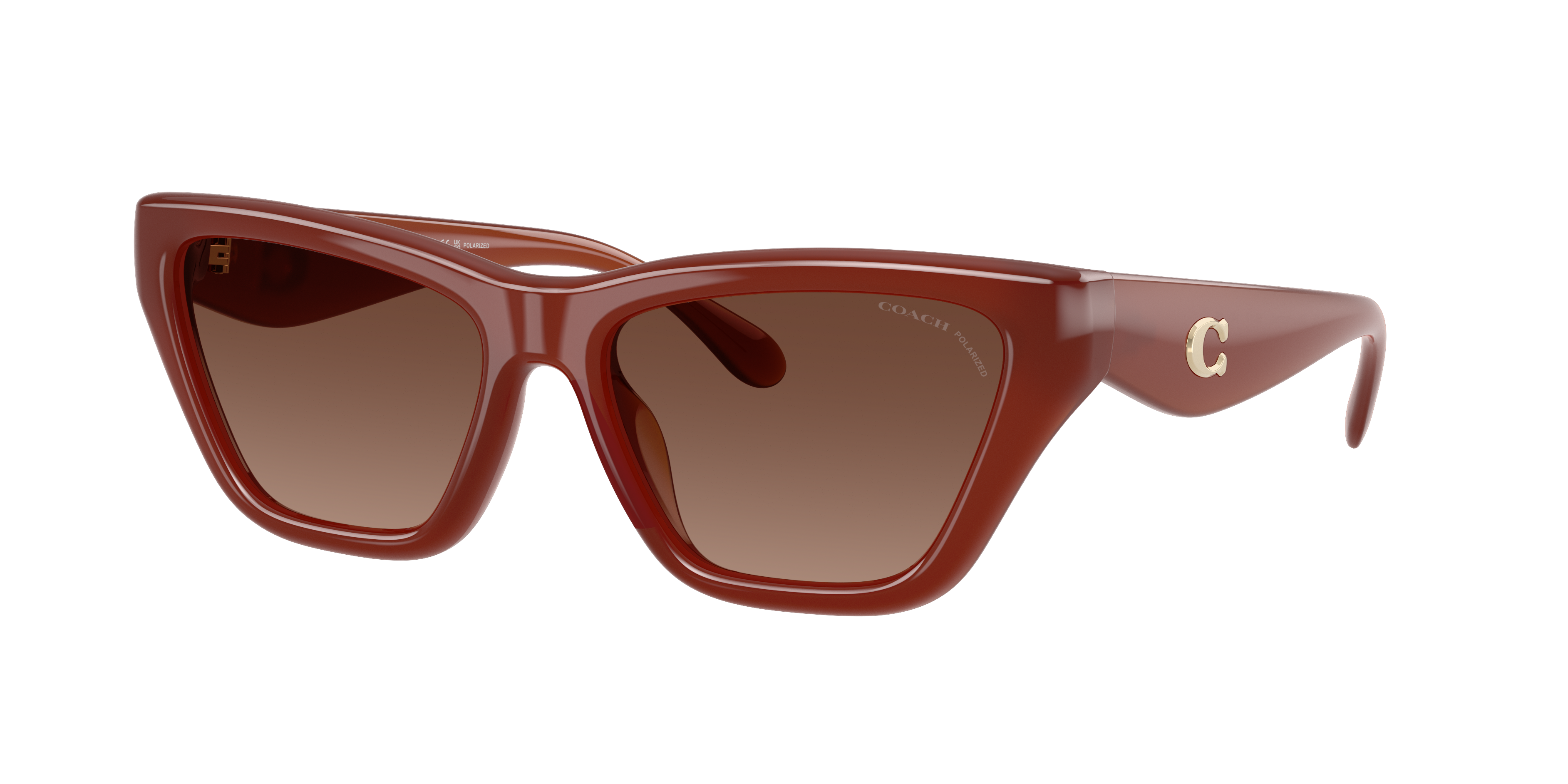 Coach Woman Sunglass CDP33 -  Frame color: Milky Hazelnut, Lens color: Brown Gradient Polarized