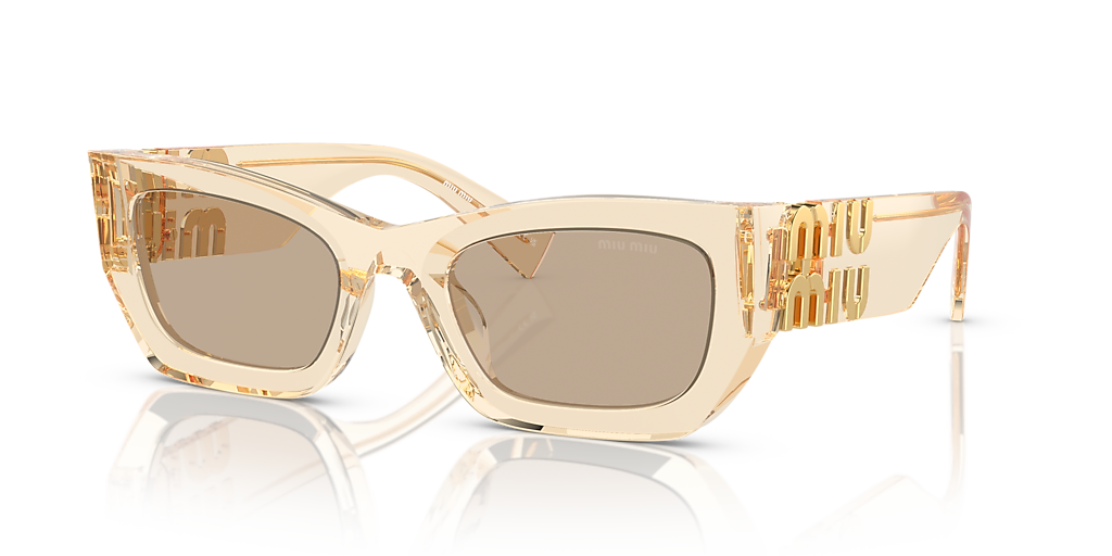 Miu Miu MU 09WS XL (53 - 22) with Brown lenses and Brown frame